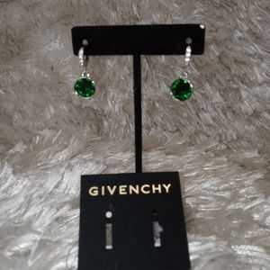 Peridot and Crystal Givenchy earrings